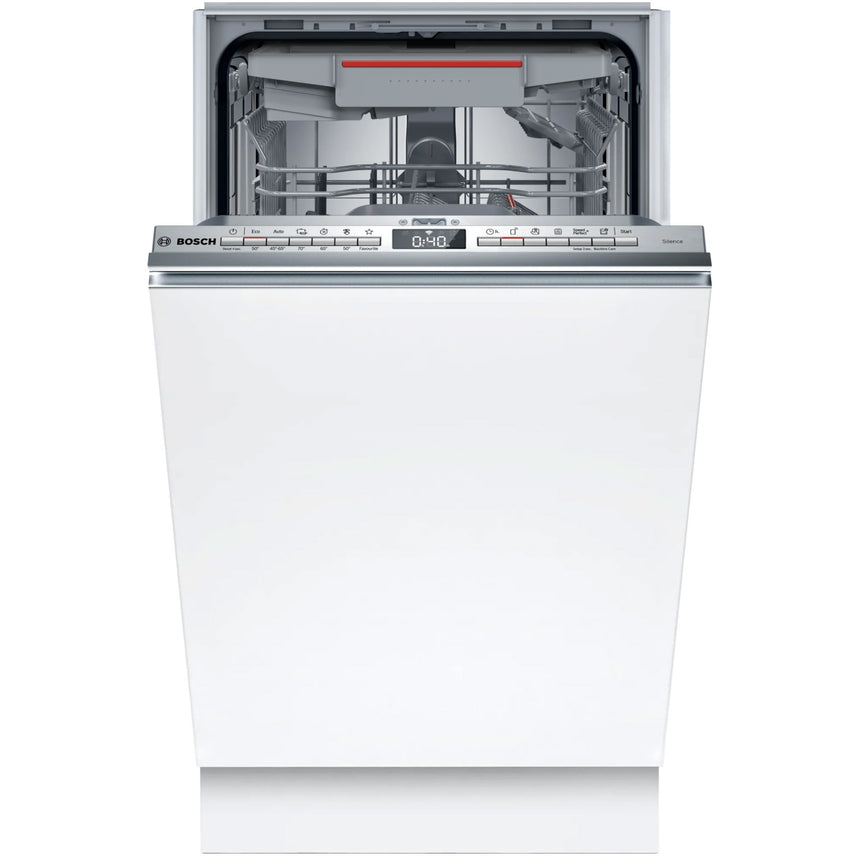 Masina de spalat vase incorporabila Bosch SPV4EMX62E, 10 seturi, 6 programe, EfficientDry, EcoSilence Drive, Home Connect, InfoLight, Clasa D, 45 cm
