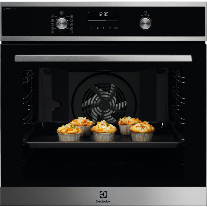 Cuptor electric incorporabil Electrolux EOD6P66WX, 72 l, Multifunctional, SteamBake, Wi-Fi, Autocuratare pirolitica, Timer, Inchidere amortizata a usii, Grill, Clasa A+, Inox