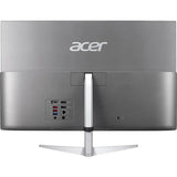 Sistem PC All in One ACER Aspire C24-1651, Intel Core i5-1135G7 pana la 4.2GHz, 23.8" Full HD Touch, 8GB, SSD 512GB, NVIDIA GeForce MX450 2GB, Windows 10 Home, Argintiu