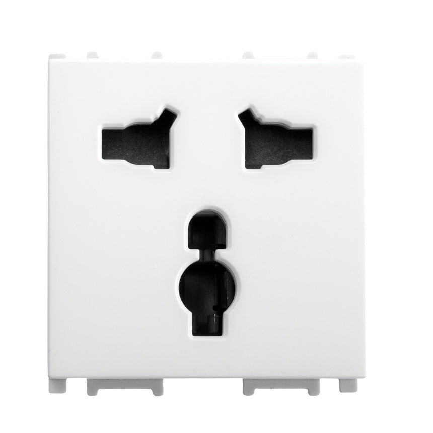 Priza simpla multistandard 2P+E, 2M, 6-10-13A, 250V