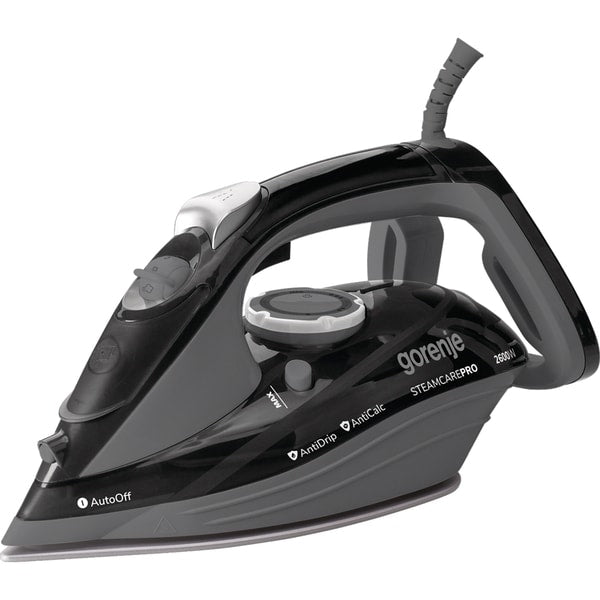 Fier de Calcat GORENJE SIH2600BKG, 2600W, 95g/min, 350ml, Talpa Ceramica, Negru