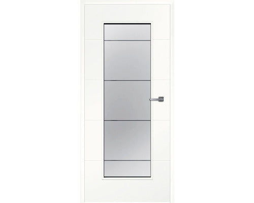 Foaie De Usa, Classen Alba Linea cu Geam, 1.2 Mdf 203.5x84.4 Cm, Deschiderea Stanga, Alb