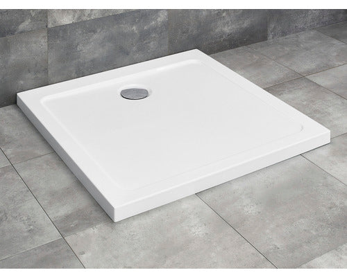 Cadita De Dus Patrata Radaway Doros Plus C 90x90x4,5 Cm Acril Alb Sdrpc9090-01