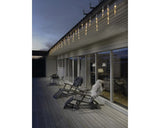 Perdea Luminoasa Tip Sloi Cu Led Konstsmide, Pentru Interior Si Exterior, 32 Sloiuri, 96 Becuri, Ambra