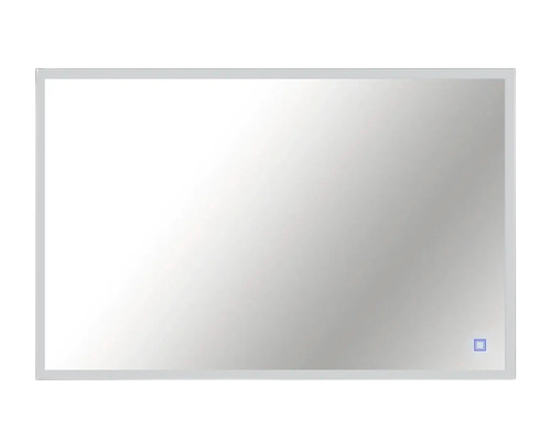 Oglinda Baie Cu Led Cordia Square Line 100x65 Cm Rama Neagra Senzor Touch Ip 44