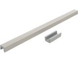Prag cabina dus drept din marmura compozita 140 cm Granit gri