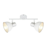 Aplica Klausen, Fresh Ap2, Crom, Alb, IP20, E14, 2 x 7 W