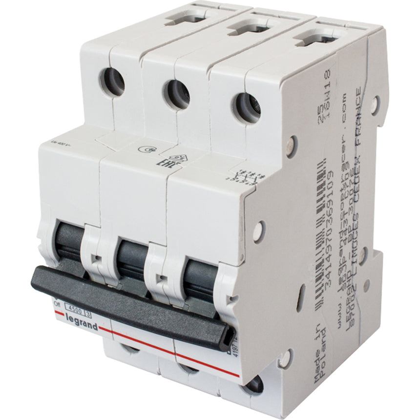 Siguranta automata Legrand RX3 3P curba C, 40A 4,5kA