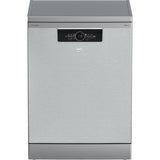 Masina de spalat vase Beko BDFN36530XC, 15 seturi, 6 programe, Clasa D, Hygiene Intense, Quick&Shine, CornerIntense, Motor ProSmart Inverter, Deschidere usa automata, 60 cm, Argintiu