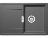 Chiuveta Bucatarie Cu O Cuva Schock Mono D-100s 74x51 Cm, Cu Picurator, Reversibila, Cristadur Stone