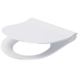 Capac WC oval cu buton Cersanit K98-0146 WC SLIM CITY, Duroplast, antibacterial