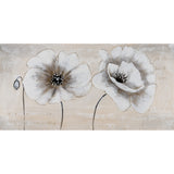 Tablou pictat manual, Maci albi, Mendola Interior, 60 x 120 cm
