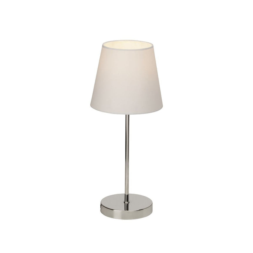 Veioza argintiu/ alb din metal Kasha, 40.5 cm, E14, IP20, Brilliant