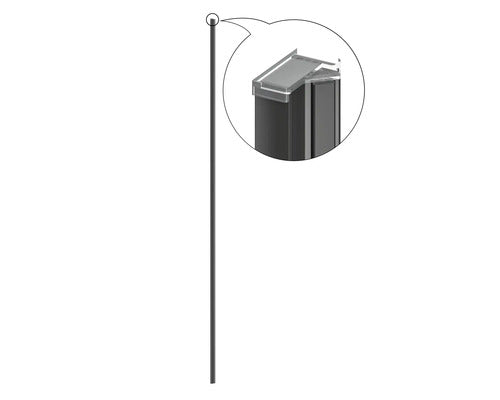 Profil Opritor Form&style Modena 1950 Mm Negru Mat