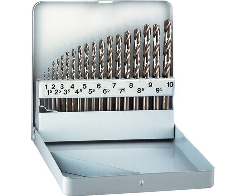 Set Burghie Metal Hss-cobalt Alpen Ø1-10 Mm, 19 Piese