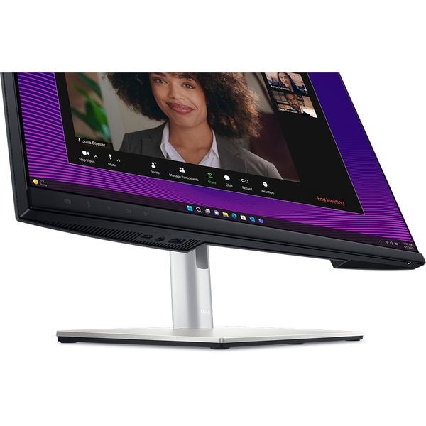 Monitor LED IPS Dell Pro 27" Video Conferinta P2724DEB, QHD (2560x1440 ), 60Hz, Webcam, Boxe 5W x2, Microfon, Daisy Chain, USB Type-C 90W, Ethernet LAN, KVM, Hub USB, Pivot, VESA, negru/silver