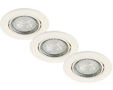 Spoturi Incastrate Briloner Gu10 5w Ø86 Mm, Becuri Led Incluse, Alb, Pachet 3 Bucati