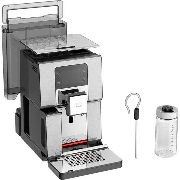 Espressor automat Krups EA877D10, 1550 W, 3 L, 15 bar, Gri/Negru