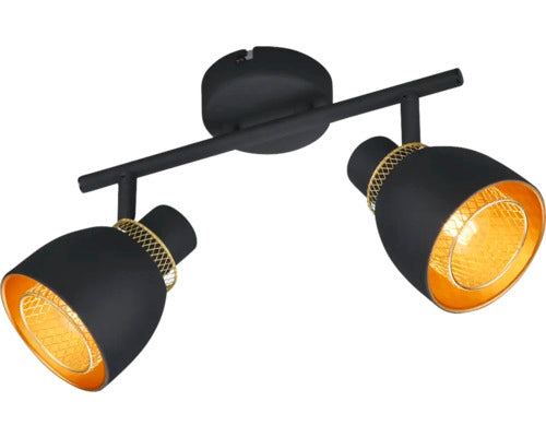 Aplica Punch E14 Max. 2x10w, Negru Mat