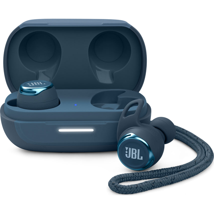 Casti sport audio in-ear JBL Reflect Flow Pro, True Wireless, Noise Cancelling, Bluetooth, IP68, Dual Connect, Albastru