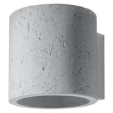 Lampa de perete Orbis gri beton 1 bec cilindric industrial de interior