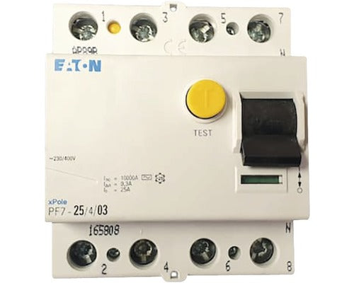 Intreruptor Simplu Cu Protectie Diferentiala Eaton Xpole 4p 25a 30ma