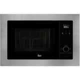 Cuptor cu microunde incorporabil Teka MS 620 BIS, 20 l, 700 W, Digital, Touch Control cu afişaj TFT, Grill Quartz, Negru/Inox