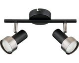 Sina Spoturi Konrad Gu10 Max. 2x50w, Negru/Crom