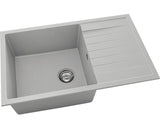 Chiuveta Bucatarie Cu O Cuva Fat Avangard 228 80x49 Cm, Cu Picurator, Reversibila, Fatgranit Grey