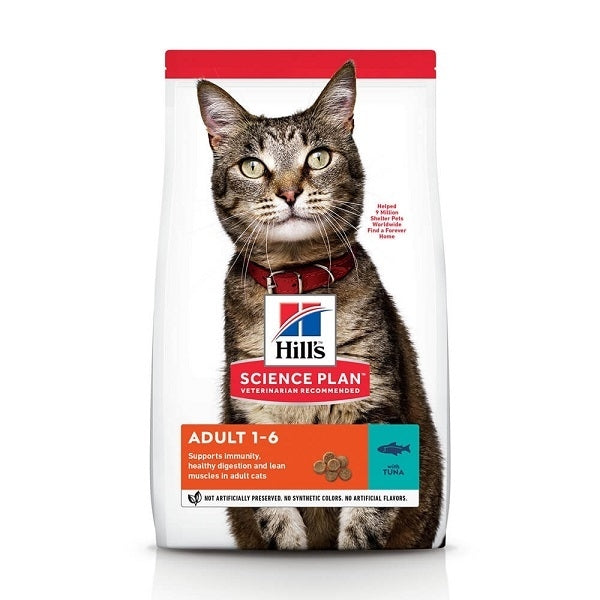 Hrana uscata pentru pisici Hill's SP Feline Adult, Ton, 1.5kg