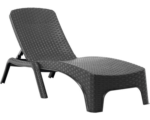 Sezlong Plaja Reglabil Roma 71x37x197 Cm Antracit