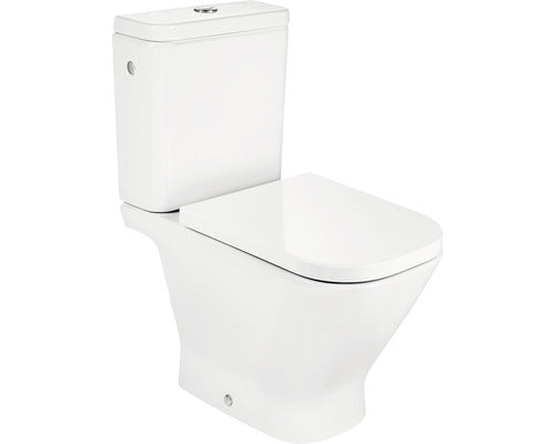 Rezervor WC ceramic Roca The Gap, dubla comanda, 3-4,5 l, admisie laterala, alb
