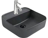 Lavoar Ceramic, Rectangular 39x39 cm, Montaj pe Blat, Negru Mat, C2008MB