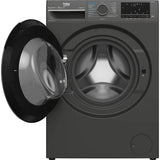 Masina de spalat rufe cu uscator Beko B5DFT58442M, Spalare 8 kg, Uscare 5 kg, 1400 RPM, Clasa A, HygieneTherapy, SteamCure, HomeWhiz, ProSmart Inverter Motor, AddXtra, Gri