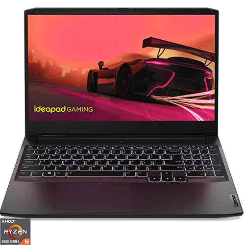 Laptop Gaming Lenovo IdeaPad 3 15ACH6 cu procesor AMD Ryzen™ 5 5600H pana la 4.20 GHz, 15.6", Full HD, IPS, 8GB, 512GB SSD, NVIDIA GeForce GTX 1650 4GB, No OS, Shadow Black