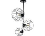 Plafoniera Cherry E27 Max. 3x60w, Negru