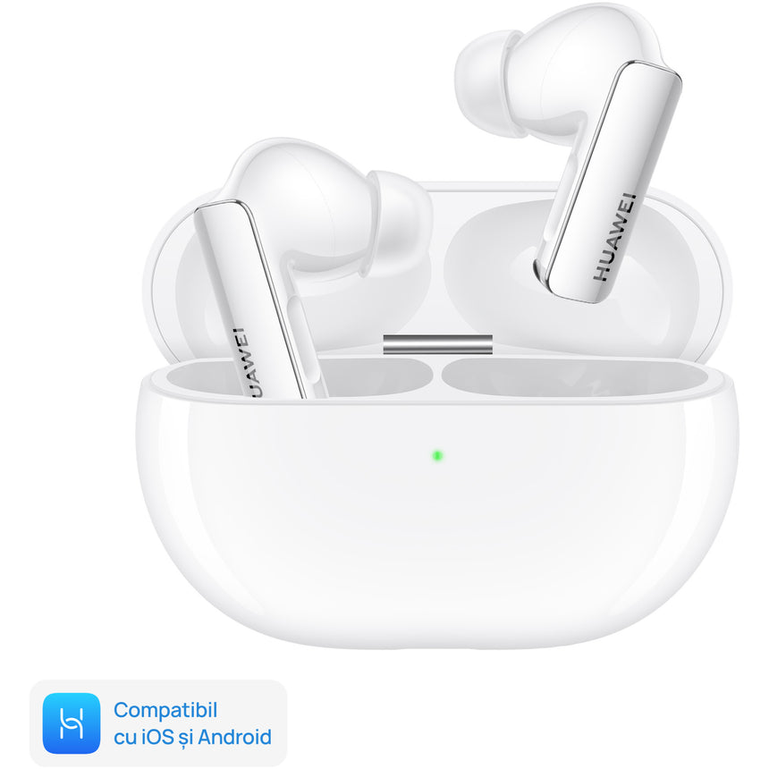 Casti in-ear Huawei FreeBuds Pro 3, True Wireless, Active Noise Cancelling, Ceramic White