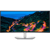 Monitor curbat LED IPS DELL U3423WE, 34", 4K UHD, 60Hz, argintiu
