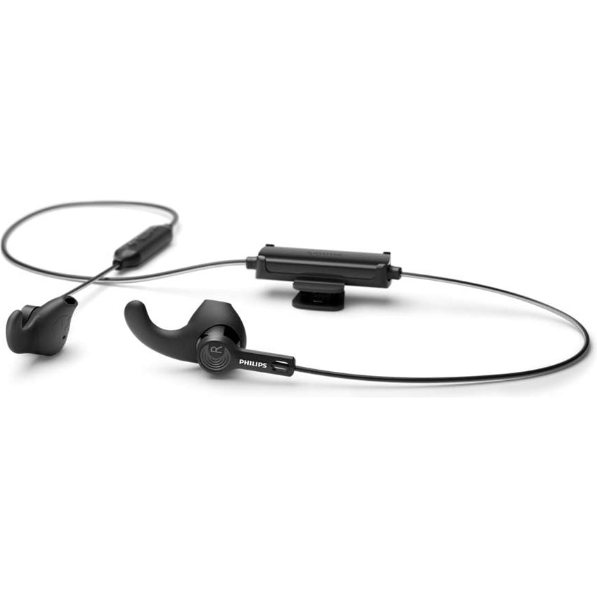 Casti audio sport in ear Philips TAA3206BK/00, IP57, Bluetooth autonomie 10 ore, negru