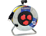 Prelungitor Electric Pe Tambur Metalic Commel Profi 3 Prize 40m Cablu N07v3v3-f 3x1, 5 Mm², Pentru Exterior Ip44