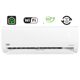 Aer conditionat Beko BRHPG125, 12000 BTU, A++ / A+, Wi-Fi, Inverter, HomeWhiz, kit instalare, alb