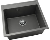 Chiuveta Bucatarie Cu O Cuva Fat Avangard 226 56x51 Cm, Fara Picurator, Fatgranit Basalt