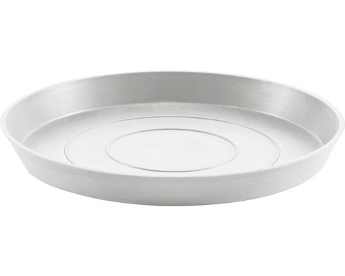 Farfurie Rotunda Ecopots Plastic Ø 36, 5 Cm H 3, 5 Cm Alb-gri