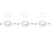 Spoturi Led Incastrate Ring Gu10 Max. 1x35w Ø86 Mm, Albe, Pachet 3 Bucati