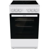 Aragaz GORENJE GEC5A12WG-B, 4 Arzatoare, Electric, L 50 cm, Alb