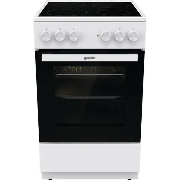 Aragaz GORENJE GEC5A12WG-B, 4 Arzatoare, Electric, L 50 cm, Alb
