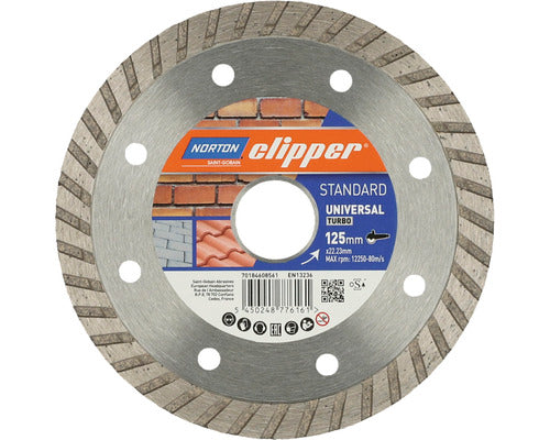 Disc Diamantat Universal Norton Clipper Ø125x22, 23mm