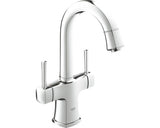 Baterie lavoar cu dubla comanda GROHE Grandera set evacuare cu tija crom