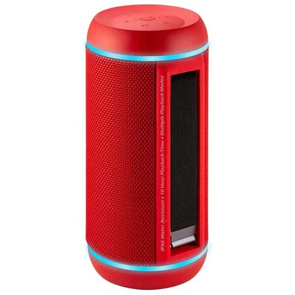 Boxa Portabila PROMATE Silox-Pro, Bluetooth, MicroSD, USB, Radio FM, Waterproof, Rosu