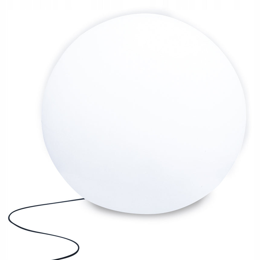 Lampa de Gradina tip Glob, Nowodvorski, Polietilena, IP44, 60 cm, E27, Alb